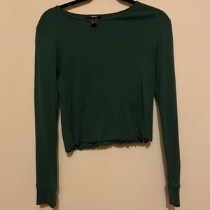 ⭐️3 FOR $15⭐️ Forever21 Forest Green Long Sleeve T